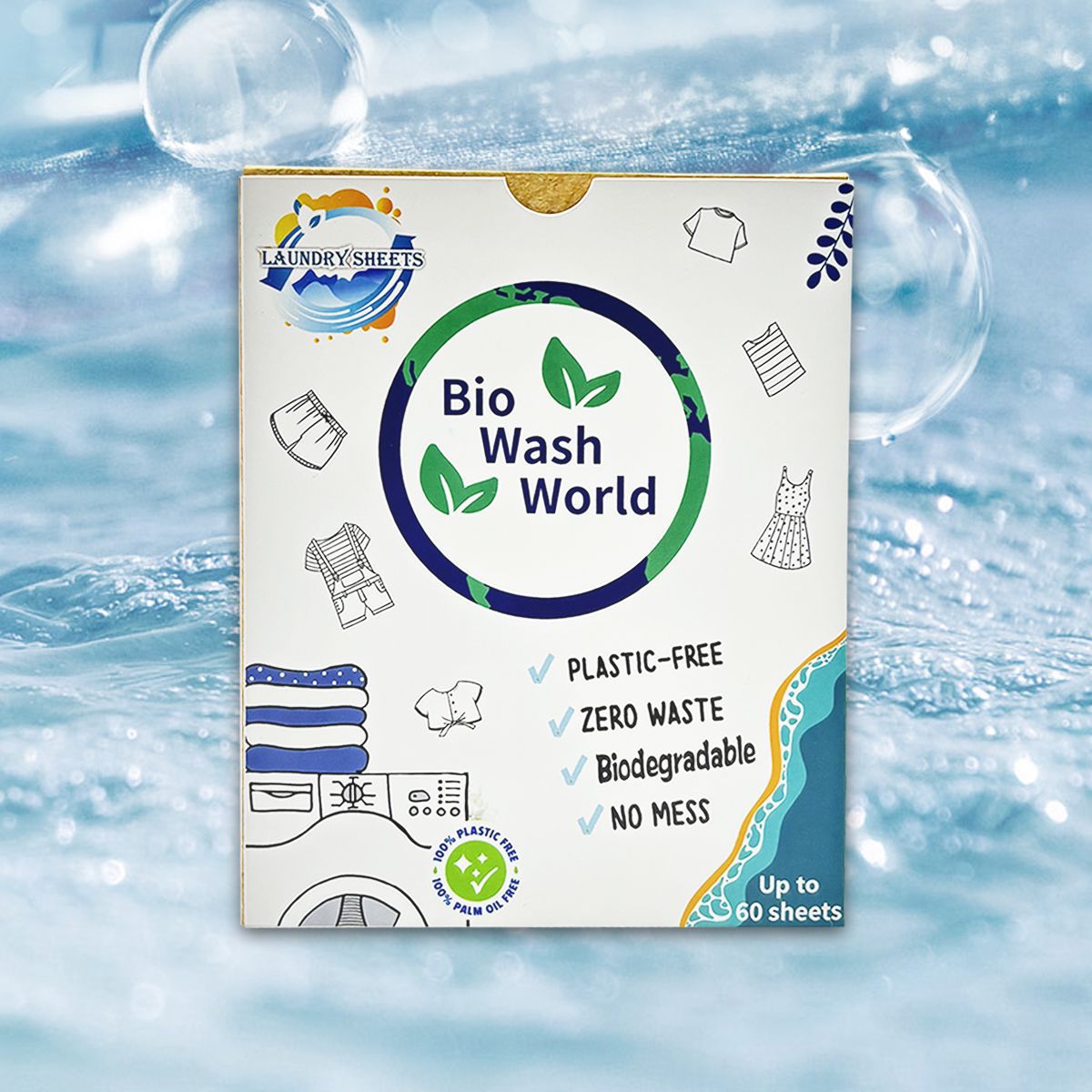 Wasstrips Bloemengeur 60 wasjes