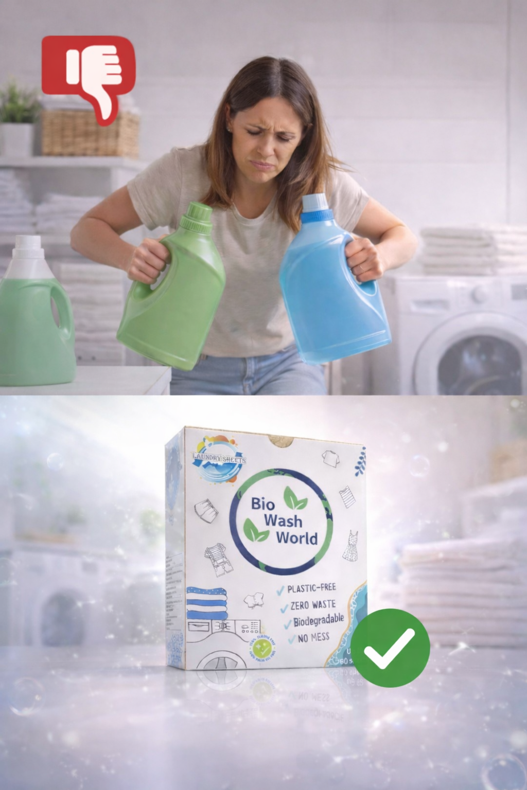 Eco-Friendly Laundry Sheets 360 washes